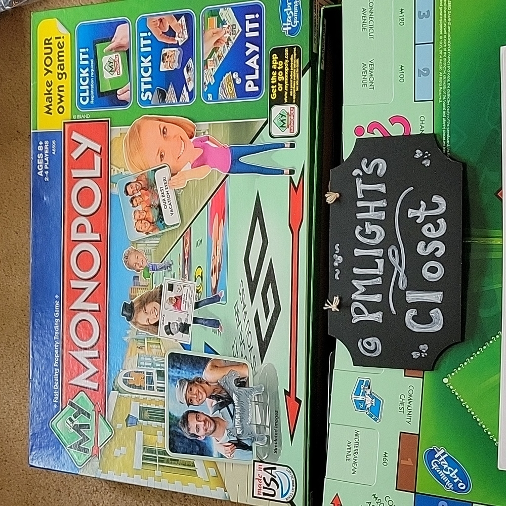 My Monopoly Board Game Hasbro Gaming Parker Brothers Personalize
